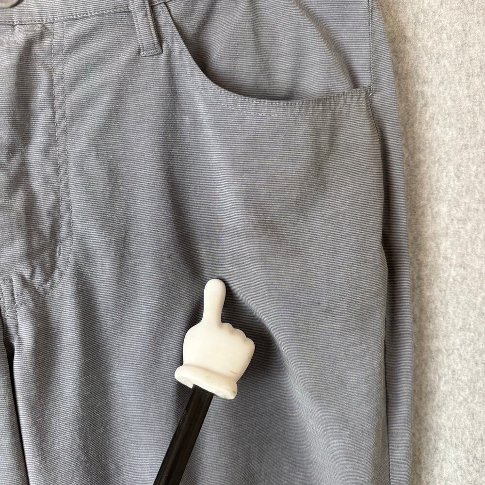 Travis Mathew Golf Pants Gray Open to Close Tech Chino Tapered Mens 35 31 - Picture 11 of 14